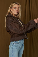 Blame It Brown Sherpa Jacket
