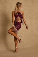 Luna Cove Mulberry Mini Skirt