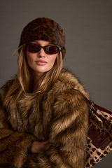 Chalet Leopard Faux Fur Headband
