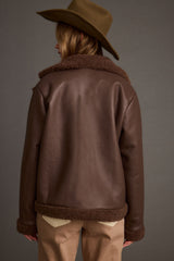 Great Falls Brown Sherpa Coat