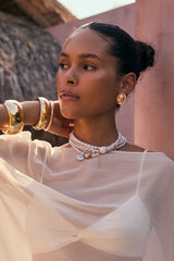 Golden Dune Coin Earrings