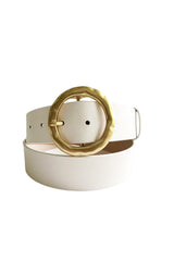 Hacienda White and Gold Belt