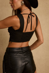 Lorelei Black Corset Top