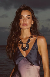 Leila Silver Statement Necklace