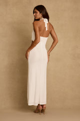 Luna Del Mar White Maxi Dress