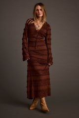 Melrose Espresso Maxi Dress