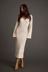 Nolita Cream Midi Sweater Dress
