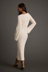 Nolita Cream Midi Sweater Dress