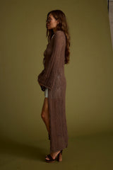 Oakley Mocha Knit Maxi Cardigan