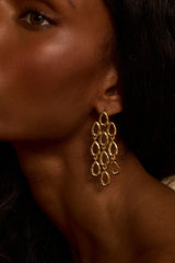 Paula Gold Statement Earrings