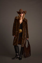 Rochelle Leopard Faux Fur Coat