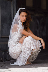 Rosemary White Lace Maxi Skirt