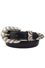 Siesta Black and Silver Belt