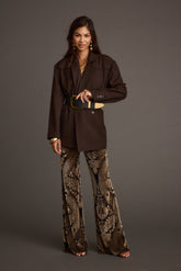 Silver Springs Burnout Velvet Flare Pants