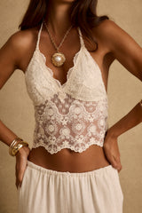Sorella Cream Halter Top