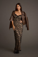 Temptation Black Lace Maxi Dress