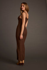 Teresa Mocha Sweater Midi Dress