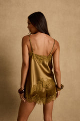 Talavera Olive Satin Tank