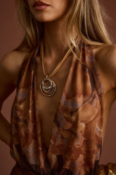 Willa Mixed Metal Pendant Necklace
