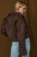 Blame It Brown Sherpa Jacket