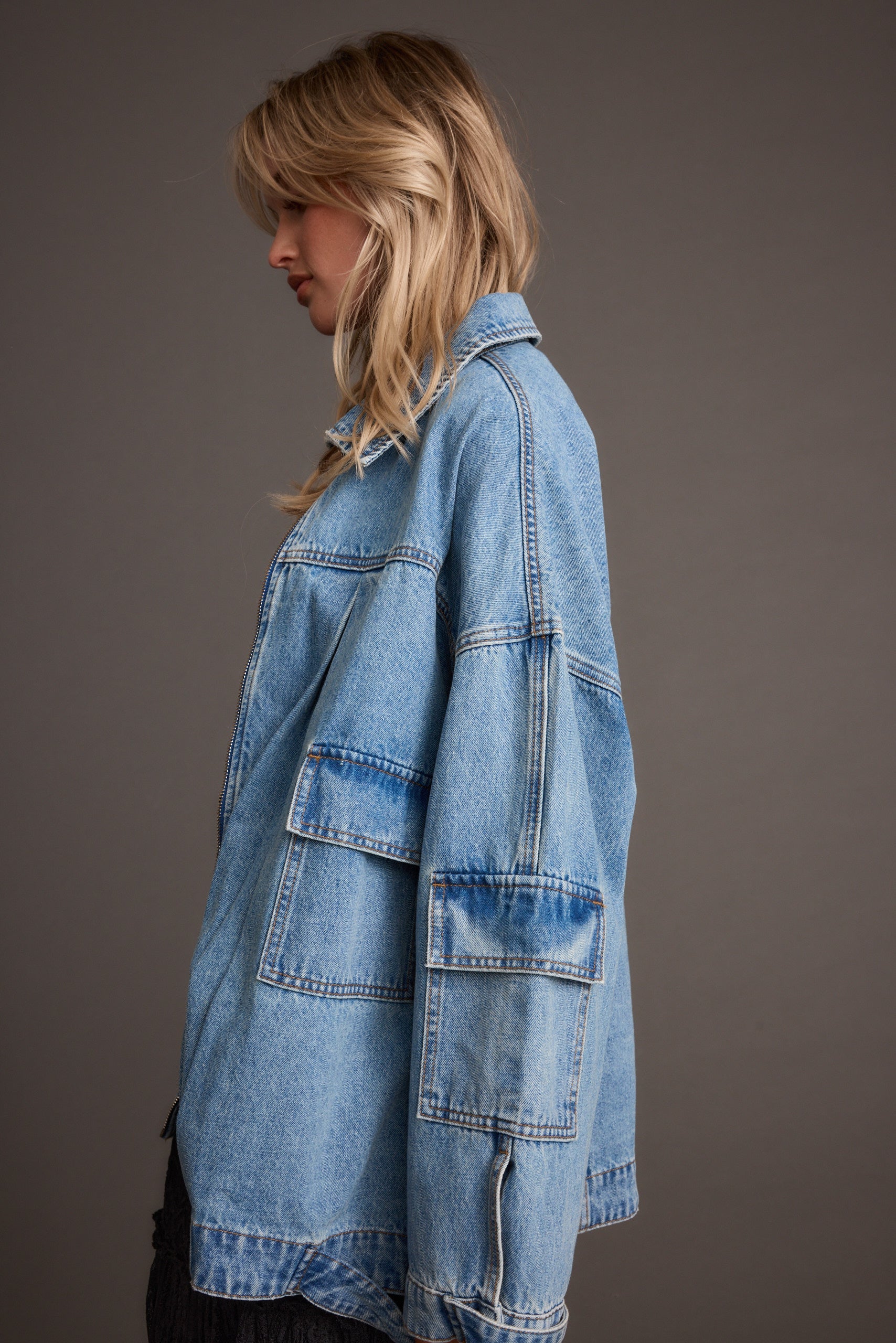 Axel Denim Cargo Jacket