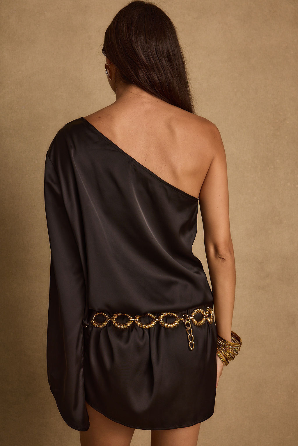 Calor Black Off Shoulder Mini Dress