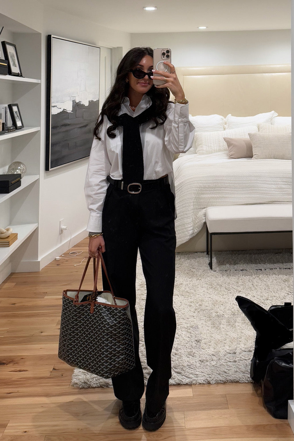 Perfect White Button Down + Pant Combo