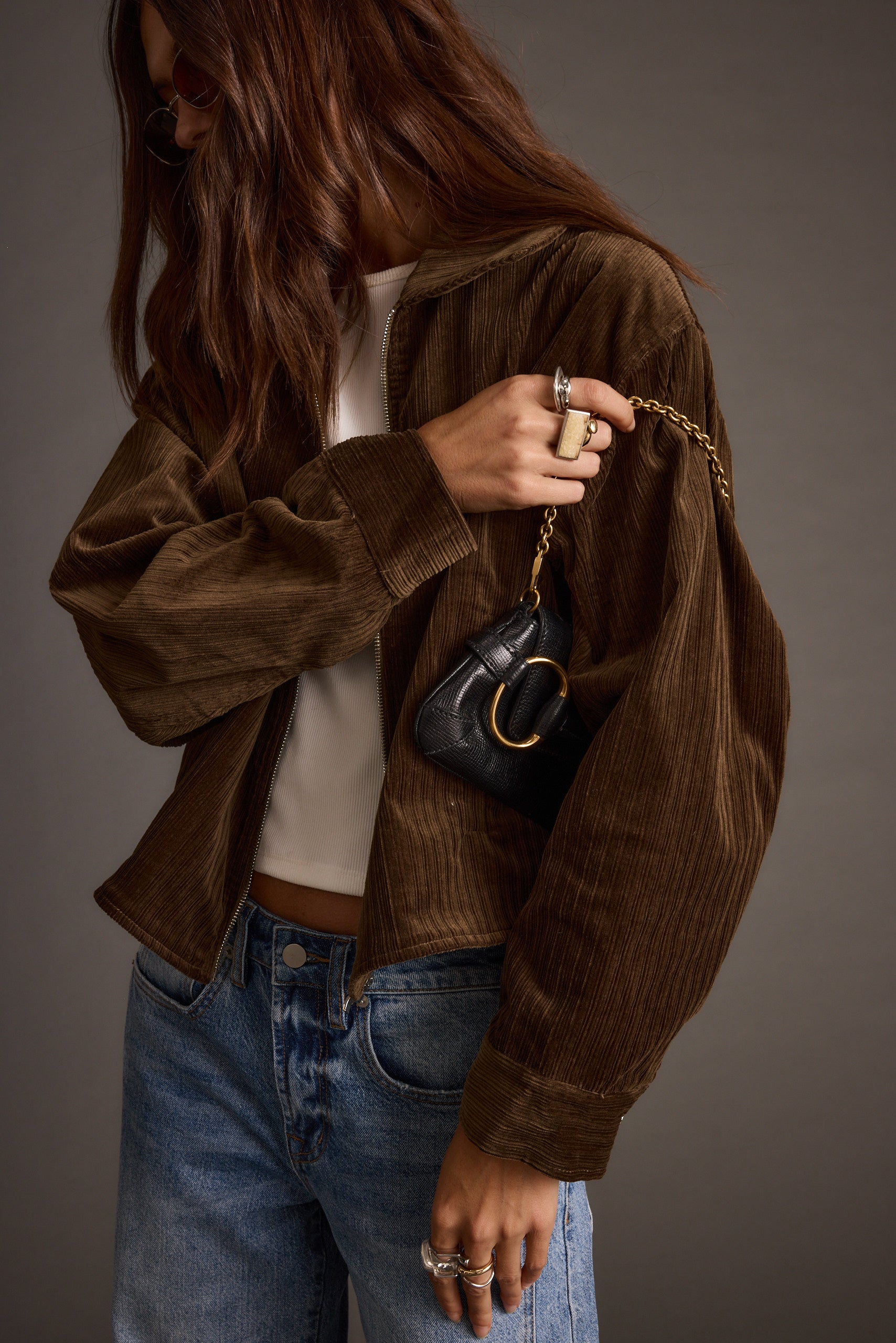 Sienna Brown Vegan Suede Jacket