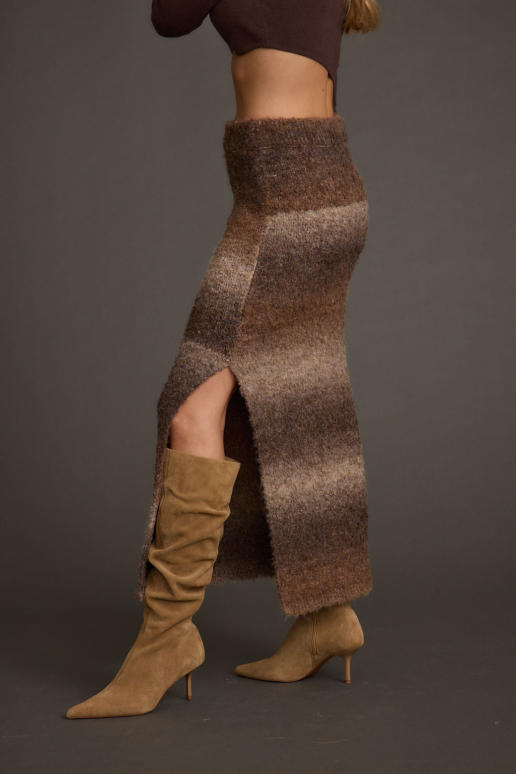 Helena Ombre Sweater Midi Skirt