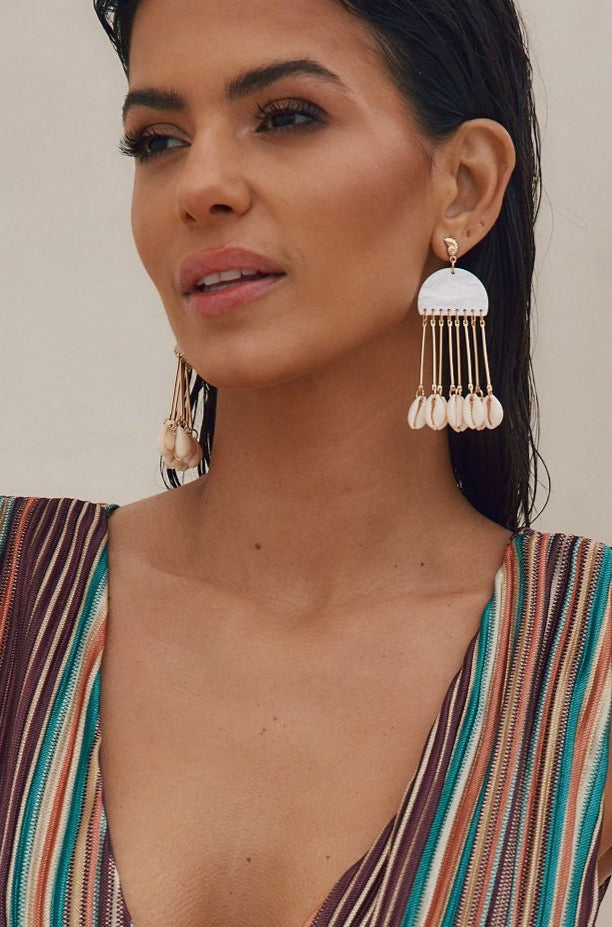 Shell Drop Earrings