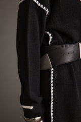 Jasper Black And Silver Statement Belt