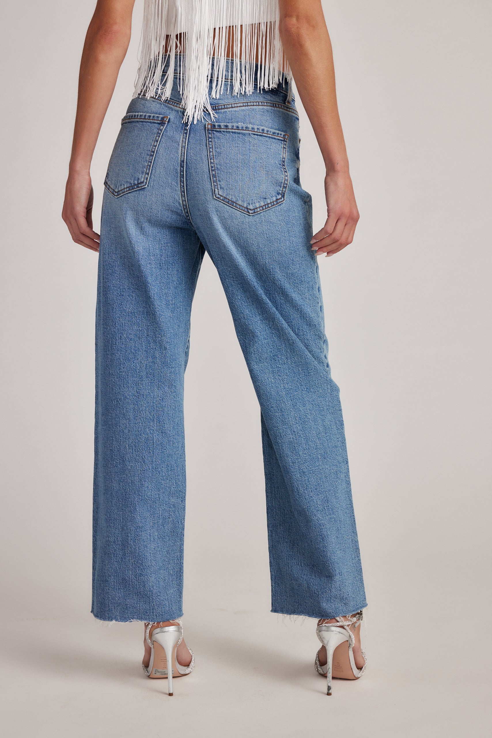 Katheryn Mid Rise Straight Leg Jeans