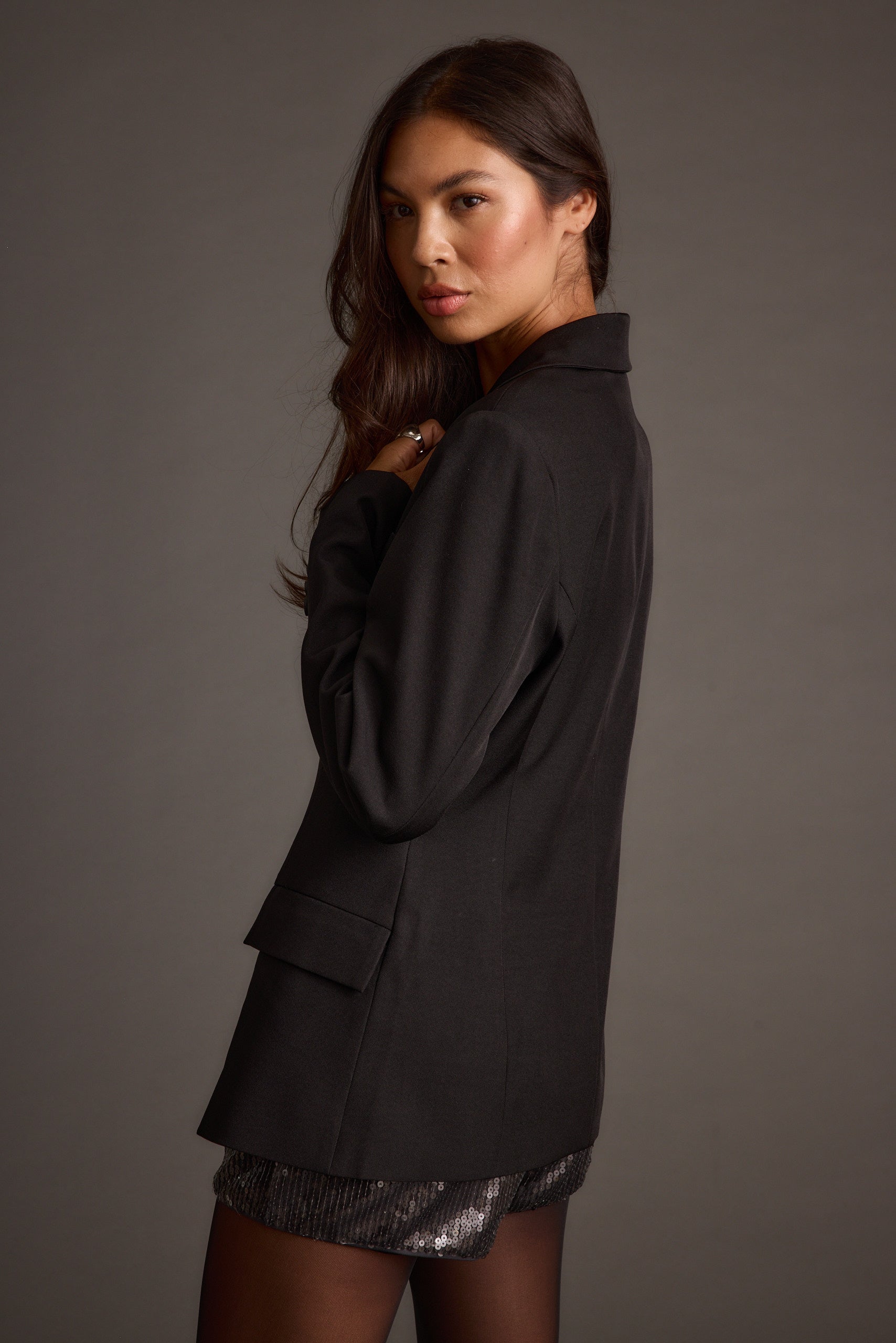 Kori Black Fitted Blazer