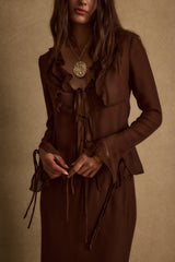 Layla Mocha Long Sleeve Top