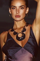 Leila Silver Statement Necklace