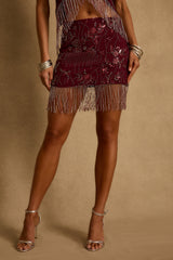 Luna Cove Mulberry Mini Skirt