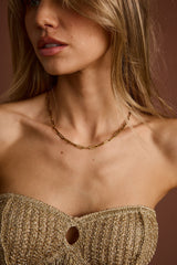 Lyra Gold Link Necklace