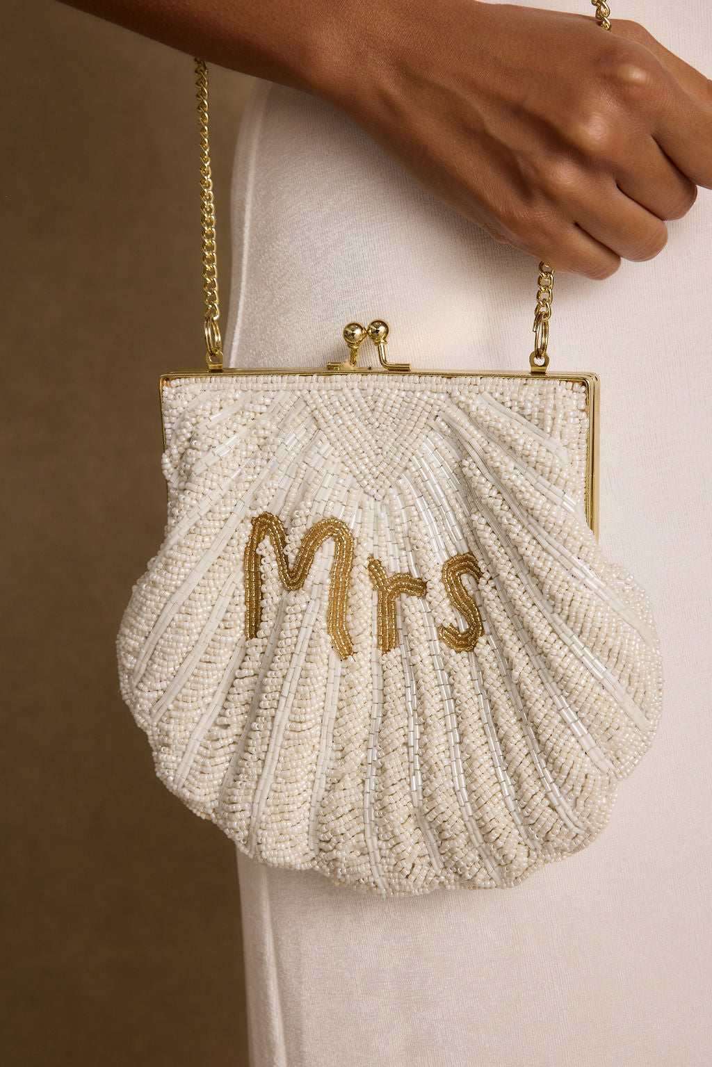 MRS Beaded Shell Bag