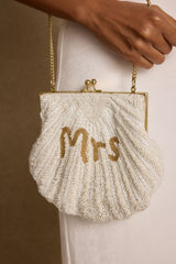 MRS Beaded Shell Bag