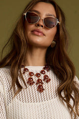 Macy Amber Stone Necklace