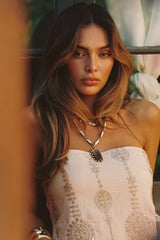 Moonbeam Gold Statement Necklace
