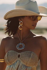 Giada Gold Pendant Necklace