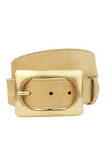 Mumford Camel Vegan Suede Belt
