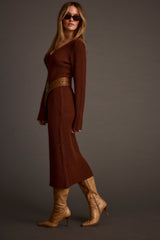 Nolita Cinnamon Midi Sweater Dress