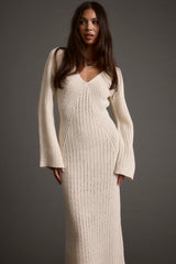 Nolita Cream Midi Sweater Dress