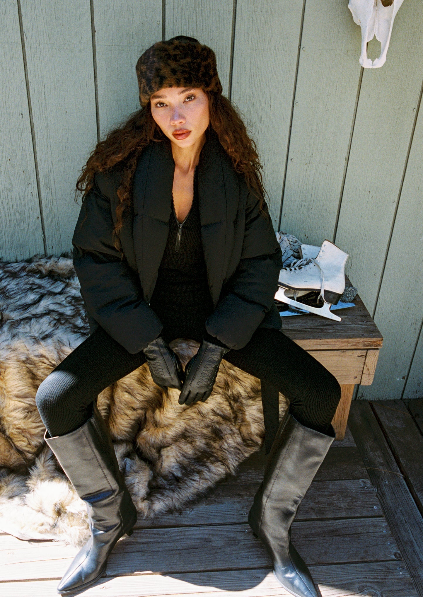 Nordic Black Ribbed Jumpsuit