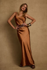 Orion Bronze Maxi Dress