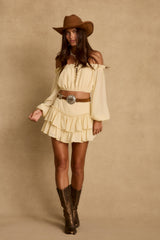 Panama Baby Yellow Chiffon Top