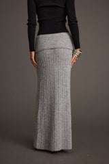 Pamela Heather Grey Sweater Maxi Skirt