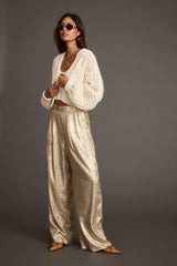 Rowan Cream Cable Knit Cardigan